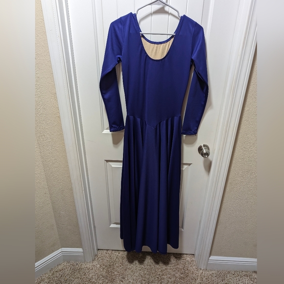Women's Purple Eurotard Praise Dress. Long Sleeve Worship Liturgical Size Med - Picture 3 of 3